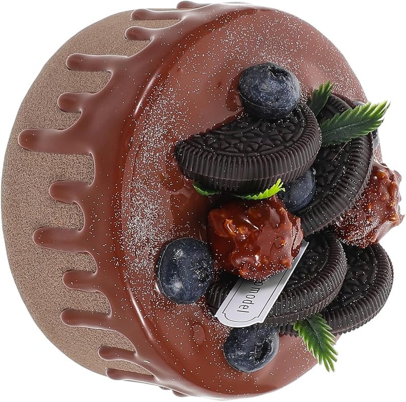 Realistic Artificial Birthday Cake Display Model Faux Dessert Decoration Prop For Events - Image 1